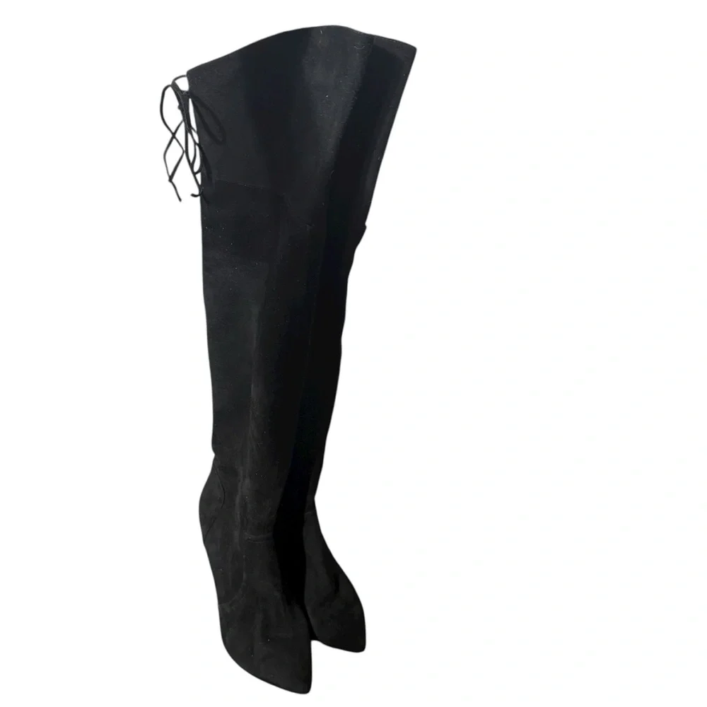 Raye Tatum boots over the knee Revolve thigh high suede black size‎ 9.5